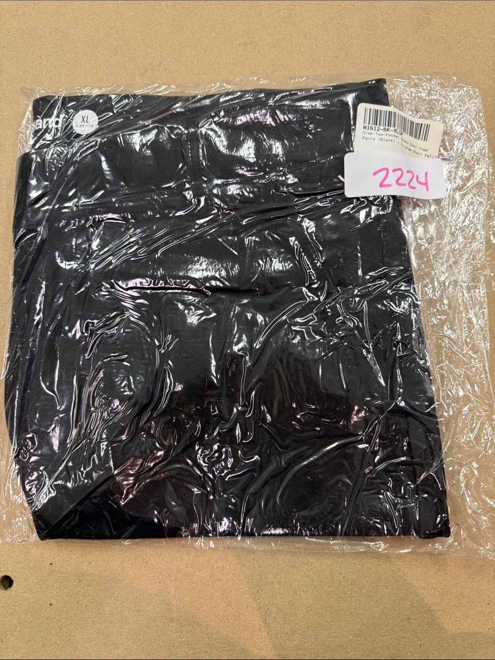 New Betabrand Black Crop Two Pocket Dress Pant Yoga Pants XLarge Short Petite